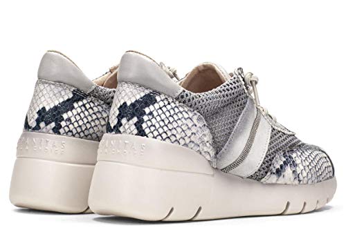 HISPANITAS CHV98641 - Deportivo Piel Natural para Mujer Color: Natural Talla: 38