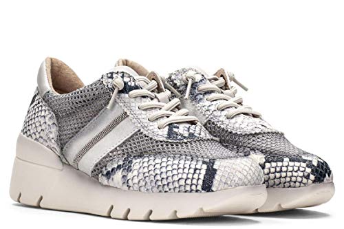 HISPANITAS CHV98641 - Deportivo Piel Natural para Mujer Color: Natural Talla: 38