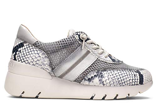 HISPANITAS CHV98641 - Deportivo Piel Natural para Mujer Color: Natural Talla: 38