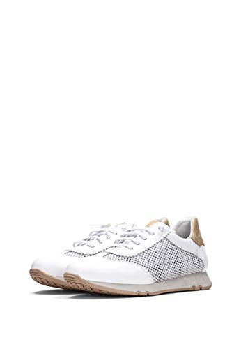 Hispanitas Deportivo White/White/Sand Zapatillas para Mujer, 38