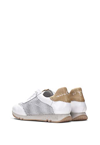 Hispanitas Deportivo White/White/Sand Zapatillas para Mujer, 38