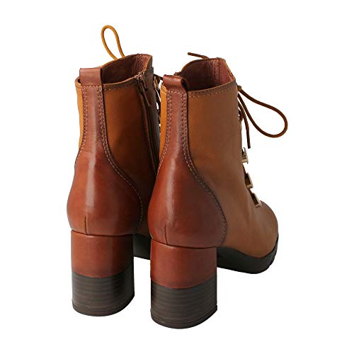 HISPANITAS GHI99310 - Botin Piel T. M. Mostaza para Mujer Color: Mostaza Talla: 39 EU