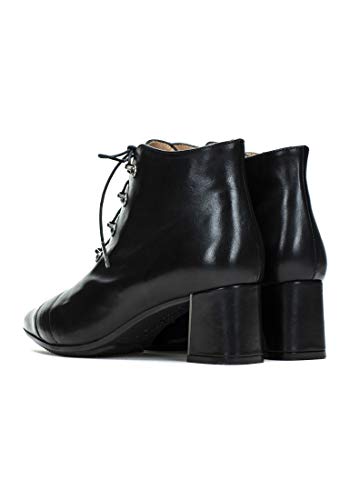 HISPANITAS HI00757, Botines de Tacon, para Mujer, Color Negro. - Cuero Talla: 38
