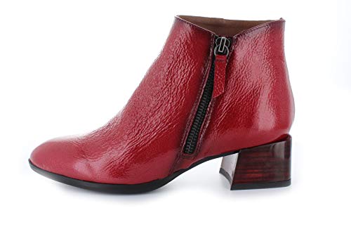 HISPANITAS HI99114 - Botin Piel T.B. Rojo para Mujer Color: Rojo Talla: 39
