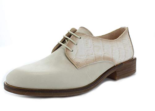 Hispanitas HV00174 Londres - Zapatos de piel lisa para mujer, color beige, color Beige, talla 38 EU