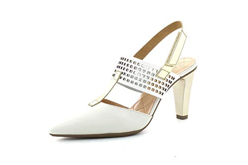 HISPANITAS HV98936 - Sandalia Piel Blanco para Mujer Color: Blanco Talla: 41 EU