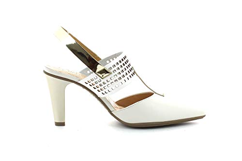 HISPANITAS HV98936 - Sandalia Piel Blanco para Mujer Color: Blanco Talla: 41 EU