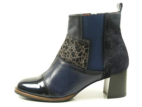 Hispanitas Juliettes CHI75974 Botines de cuero para mujer Ankle Boots, schuhgröße_1:37 EU;Farbe:bleu