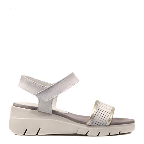 Hispanitas, Sandalias Blancas para Mujer,38