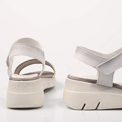 Hispanitas, Sandalias Blancas para Mujer,38