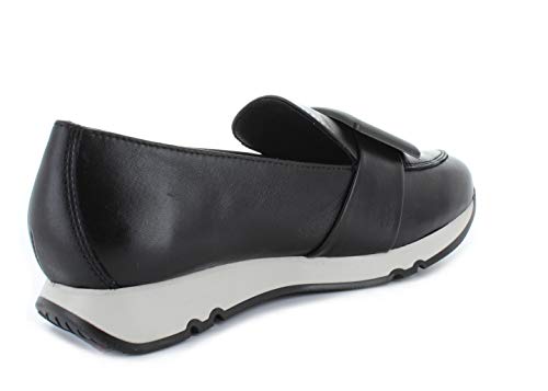 Hispanitas Zapatilla de mujer HV00314 Kioto con plantilla intercambiable de piel lisa, color negro, color Negro, talla 36 EU