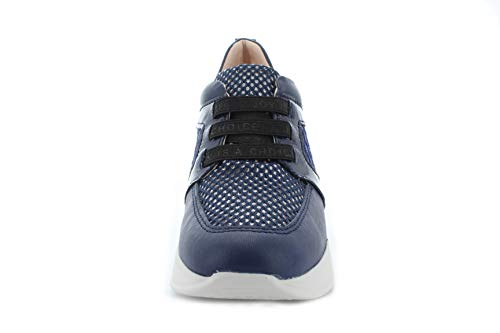 Hispanitas Zapatillas de mujer con cuña HV09961 Tokio con plantilla intercambiable, color azul oscuro, color Azul, talla 38 EU
