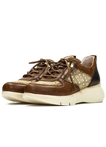 HISPANITAS Zapato Casual cómodo Mujer His HI00603 Cuero - 38, Cuero