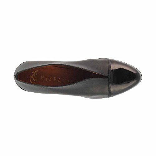 Hispanitas - Zapato tacón Negro Puntera Charol- Talla - 37