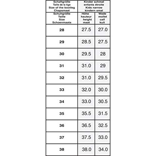 HKM 4501 - Botas de equitación para niños, con cremallera, impermeables, talla 36