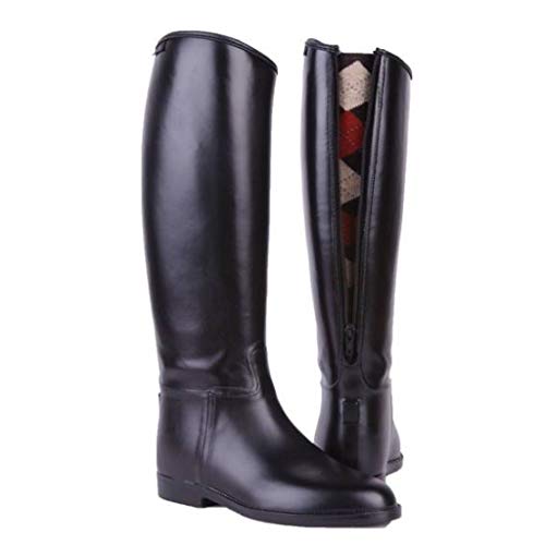 HKM 4501 - Botas de equitación para niños, con cremallera, impermeables, talla 36