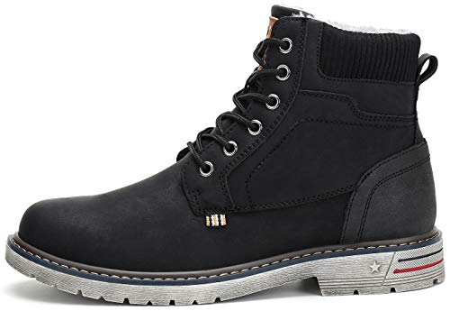 Hombre Botas de Nieve Al Aire Libre Senderismo Impermeables Deportes Trekking Zapatos Invierno Forro Piel Sneakers Calientes Botines