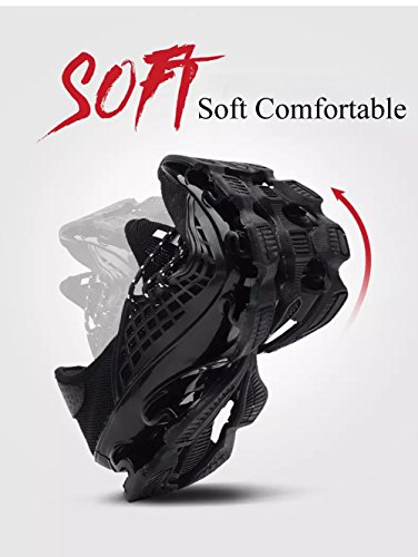 Hombre Mujer Mesh Zapatillas de Correr Asfalto Running para Zapatos Gimnasia Deportes Calzado Aire Libre(Rojo,42 EU,26CM De talón a Dedo del pie