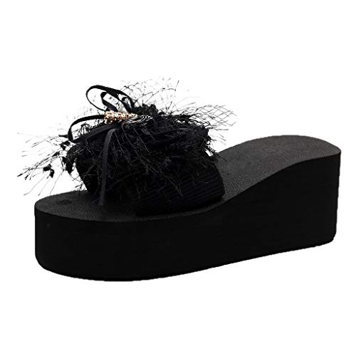 HoSayLike Sandalias de Mujer Zapatillas de Mujer Elegantes, Zapatillas de Playa, Sandalias de cuña, Sandalias Sueltas