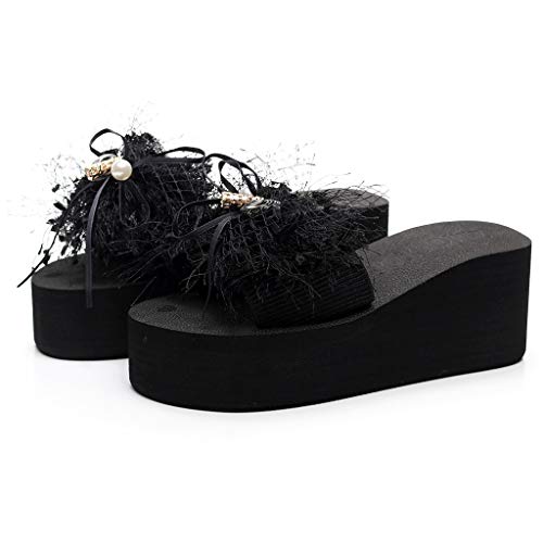 HoSayLike Sandalias de Mujer Zapatillas de Mujer Elegantes, Zapatillas de Playa, Sandalias de cuña, Sandalias Sueltas