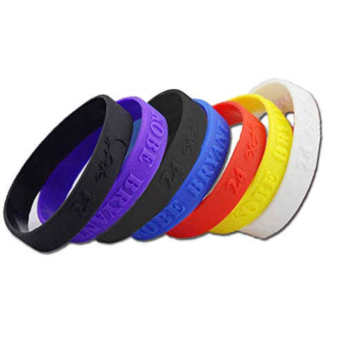 Hotaden Deportes del silicón Pulseras de Goma Unisex Pulseras Colores Mezclados 6pcs / Paquete Accesorios Favor de Partido