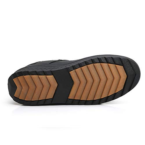 Hoylson Zapatillas Deportivas de Mujer Zapatos de Cuña Aptitud Sneakers Calzado para Damas(Negro Completo con algodón, EU 42)
