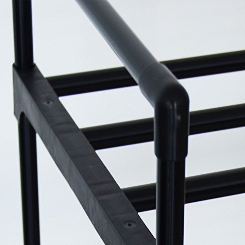 HS-Lighting 8 Niveles Zapatero Zapatero Estante para Zapatos Zapatero para hasta 24 Pares de Zapatos. Medidas: 117 x 29 x 73 cm Negro