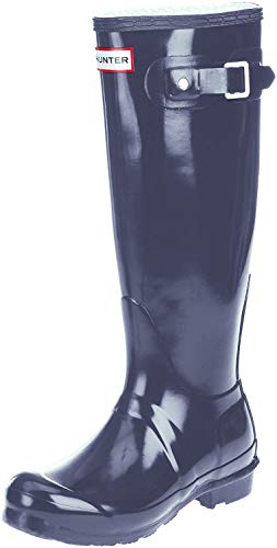 Hunter Boots Original Tall Gloss - Botas De Agua De Caña Alta Unisex La Nieve Lluvia Zapatos para Mujer