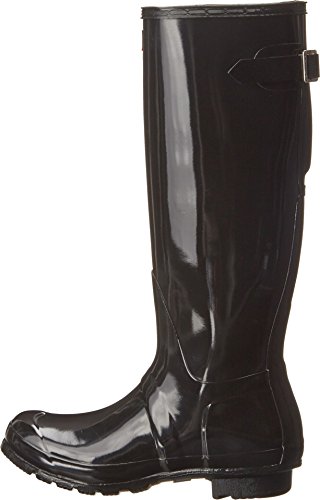 Hunter Original Back Adjustable Gloss - Botas para mujer, Negro (black), 39