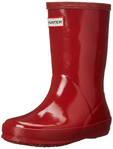 Hunters Original Gloss - Botas para niño Rojo rojo, Rojo - rojo, 10 Child UK