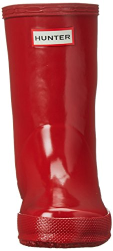 Hunters Original Gloss - Botas para niño Rojo rojo, Rojo - rojo, 10 Child UK