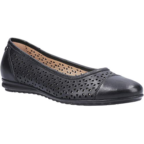 Hush Puppies - Bailarinas de Piel Leah para Chica Mujer (36 EU) (Negro)