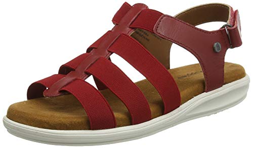 Hush Puppies Hailey, Sandalias de Gladiador Mujer, Rojo Rojo Y Rojo, 38 EU