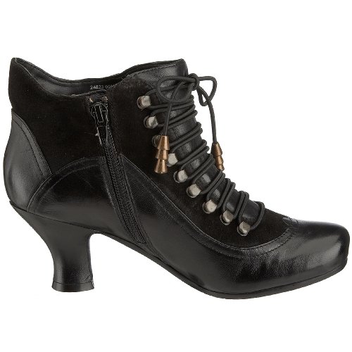 Hush Puppies Vivianna - Botines de caña alta con tacón para mujer, Negro (Black/Multi), 36