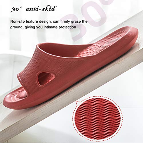 HYE-SPORT Mujeres Hombres Reflexología Calzado Cuidado de la Salud Chanclas Sandalias Shiatsu Zapatillas de Masaje Acupresión Reflexología Zapatillas Antideslizantes Zapatillas de Pareja Playa 25CM