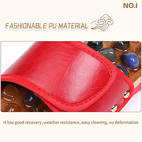 HYZXK Masajeador de pies Zapatillas Sandalias de Masaje, Chanclas de reflexología con Zapatos de Ducha Shiatsu de adoquines Naturales, Marrón, Adoquines L