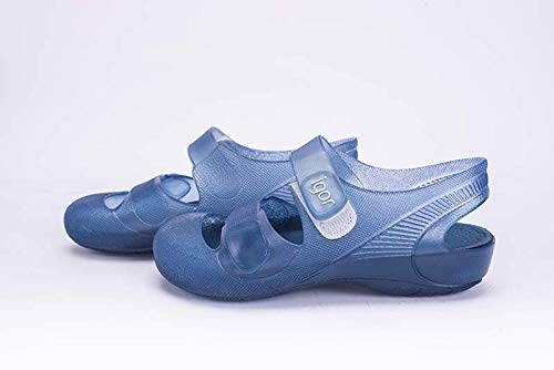 Igor Bondi, Sandalia con Pulsera Unisex niño, Azul (Translúcido Azul), 26 EU