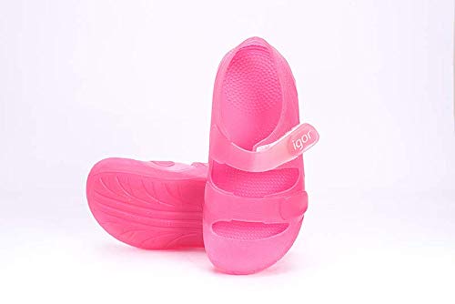Igor Bondi, Sandalia con Pulsera Unisex niños, Rosa (Translúcido Fucsia), 20 EU