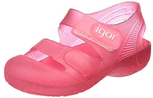 Igor Bondi, Sandalia con Pulsera Unisex niños, Rosa (Translúcido Fucsia), 20 EU