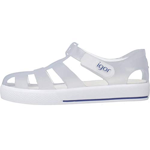 IGOR - Cangrejera Star TR. Cierre Velcro Sintético Unisex-niños Color: Blanco Talla: 34