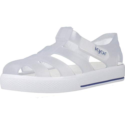 IGOR - Cangrejera Star TR. Cierre Velcro Sintético Unisex-niños Color: Blanco Talla: 34
