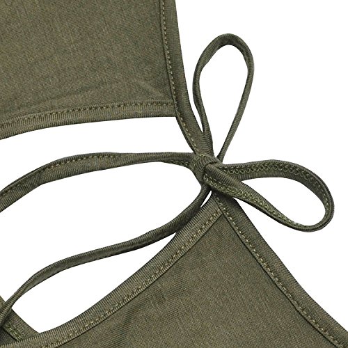 iMixCity Verano Camisas De Hombro Frío Blusas Tops del Batwing Camisetas sin Mangas Camiseta Casual Camiseta para Mujer (L, Verde)