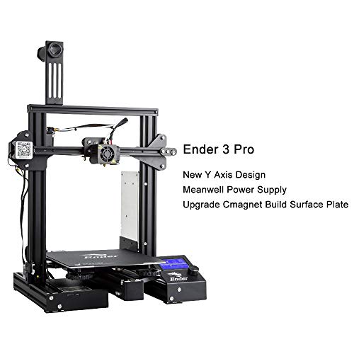 Impresora 3D Creality Official Ender 3 Pro con Fuente de alimentación Meanwell y Placa magnética Flexible, impresión de reanudación de 220x220x250 mm