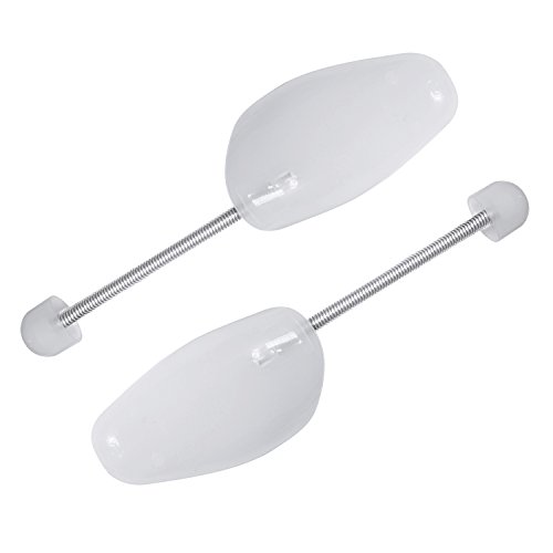 Incutex juego de 4 pares de hormas de plástico hormas zapatos, variables hasta la talla 44, transparente