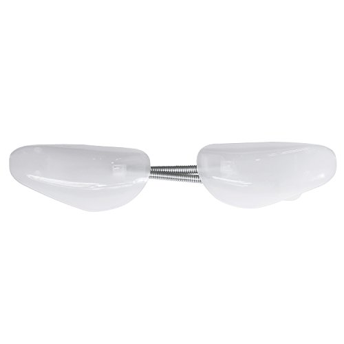 Incutex juego de 4 pares de hormas de plástico hormas zapatos, variables hasta la talla 44, transparente