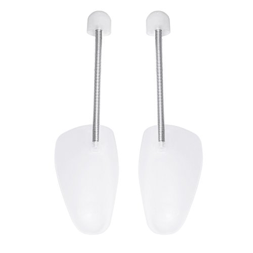 Incutex juego de 4 pares de hormas de plástico hormas zapatos, variables hasta la talla 44, transparente