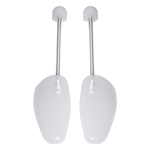 Incutex juego de 4 pares de hormas de plástico hormas zapatos, variables hasta la talla 44, transparente