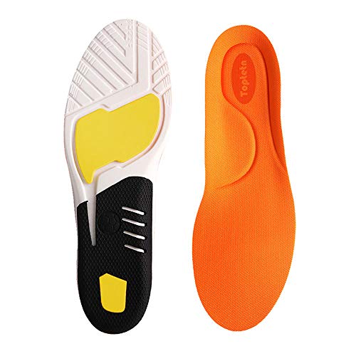 Inserciones de Fascitis Plantar, Plantillas de Zapatos ortopédicos para Hombres y Mujeres, Plantillas de Confort atlético Absorción de Choque Adicional Plantillas de Trabajo (M:35-40)