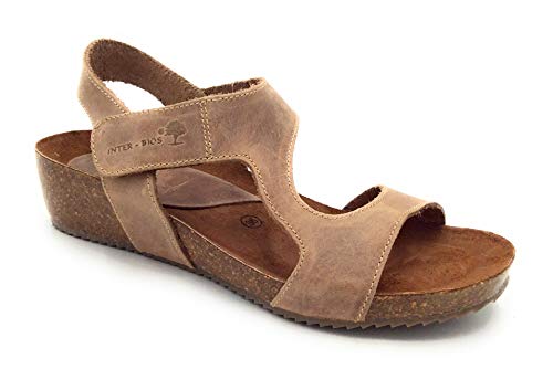 INTER-BIOS 5316 Sandalias beig con Velcro. - 40