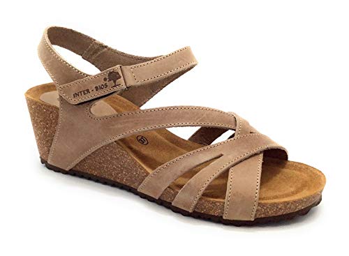 INTER-BIOS 5633 Sandalia Bio CUÑA BEIG - 39